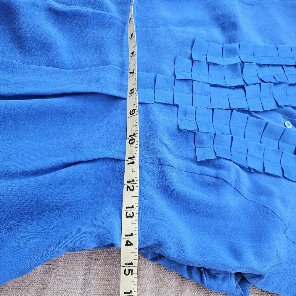 NWT TED BAKER Size 3 Cobalt Blue Gusadi Silk Dress - Picture 14 of 16